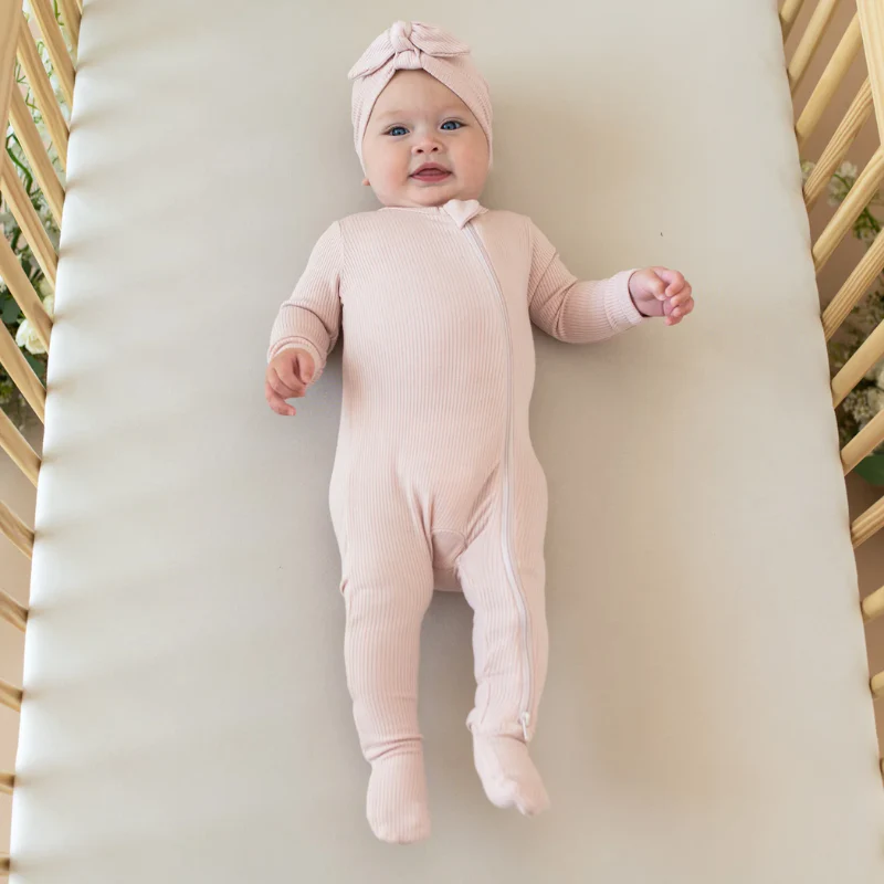 Ribbed Bamboo Zipper Footie - Image 4