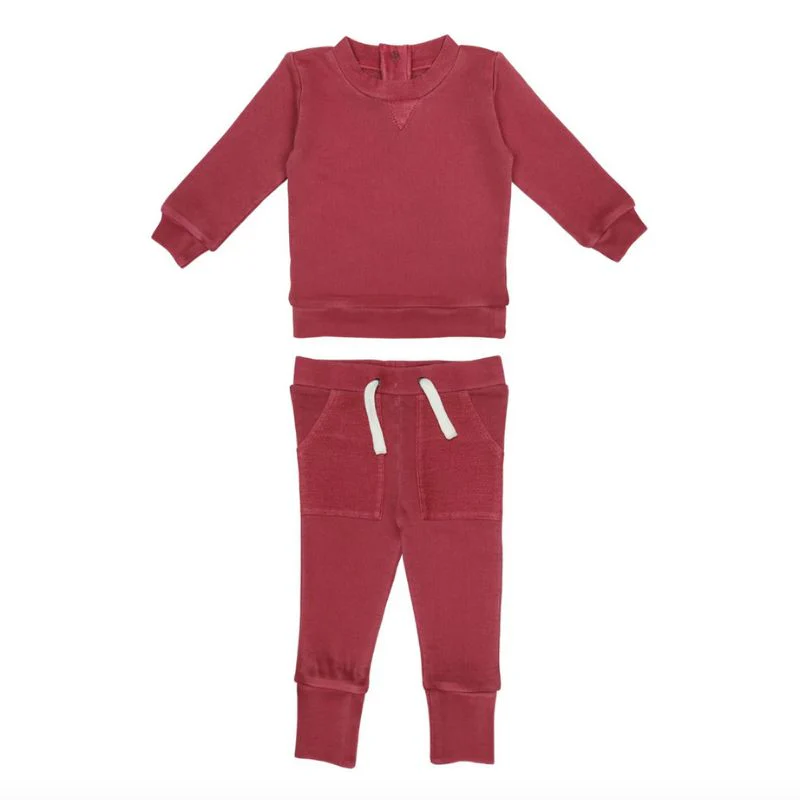 French Terry Sweatshirt & Jogger Set - Image 3