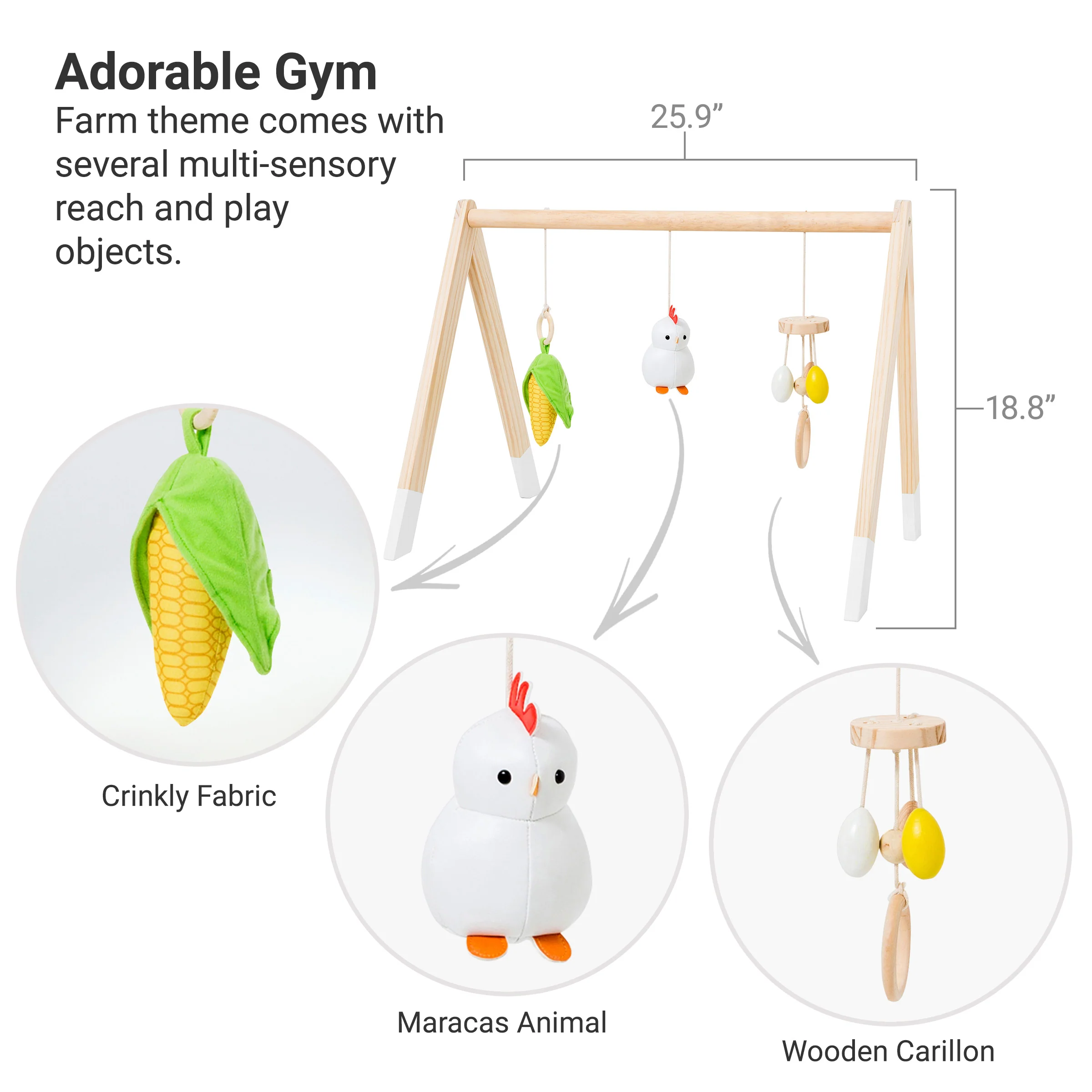 Wooden Activity Arch - Image 5