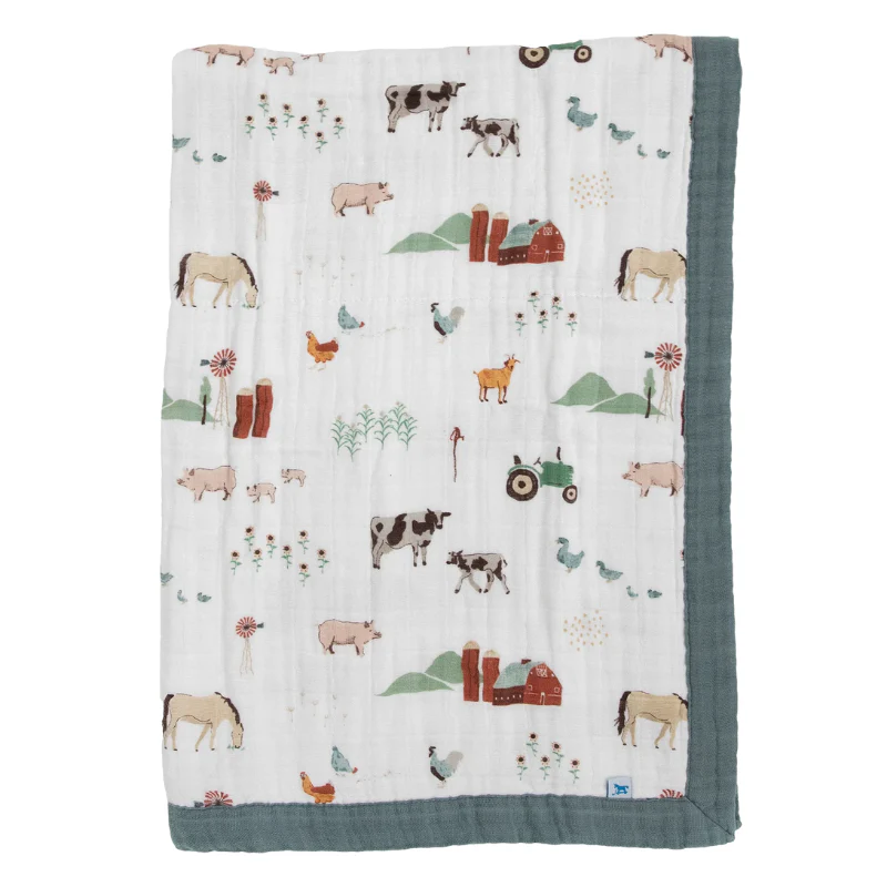 Cotton Muslin Baby Quilt - Image 160