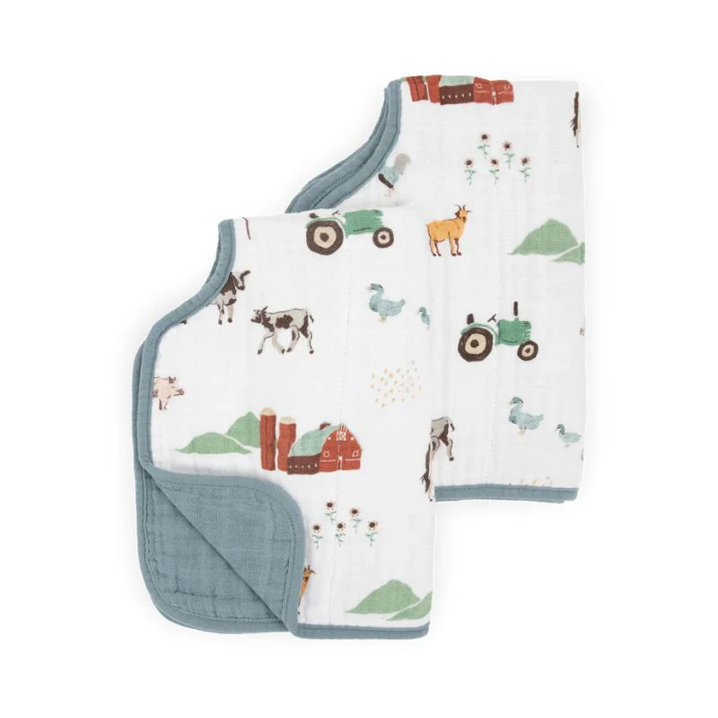 Cotton Muslin Burp Cloth - 2 - Pack - Image 43