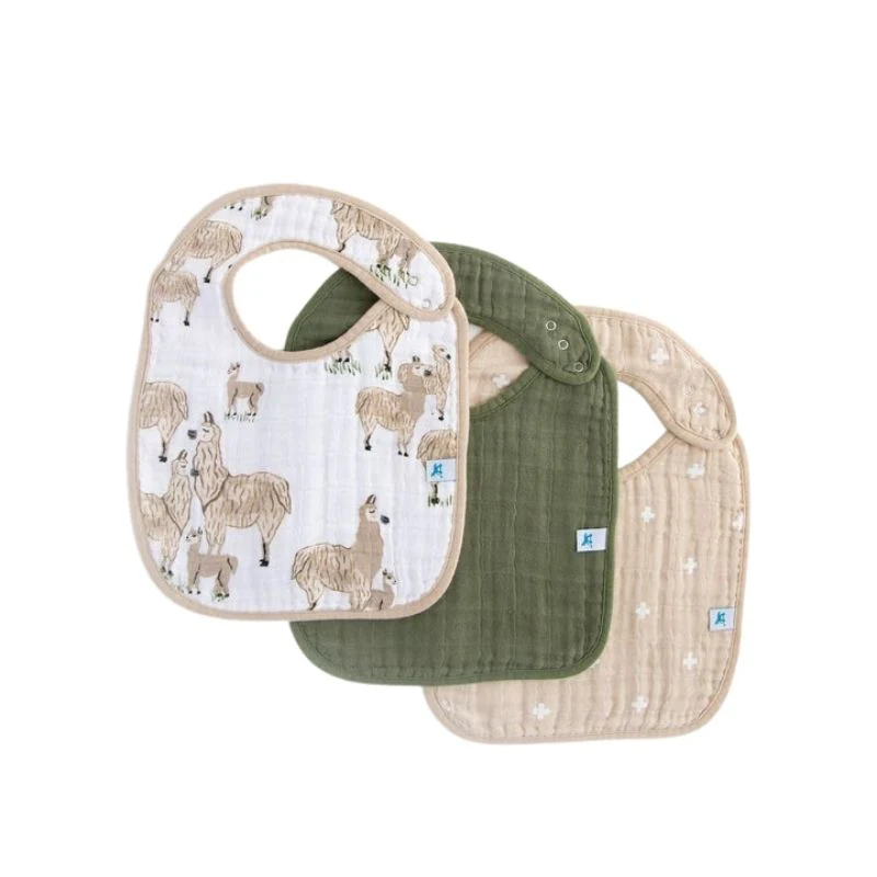 Cotton Muslin Classic Bibs - 3 Pack - Image 104