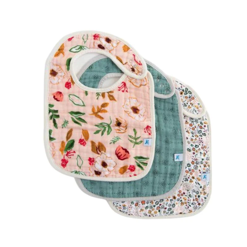 Cotton Muslin Classic Bibs - 3 Pack - Image 129