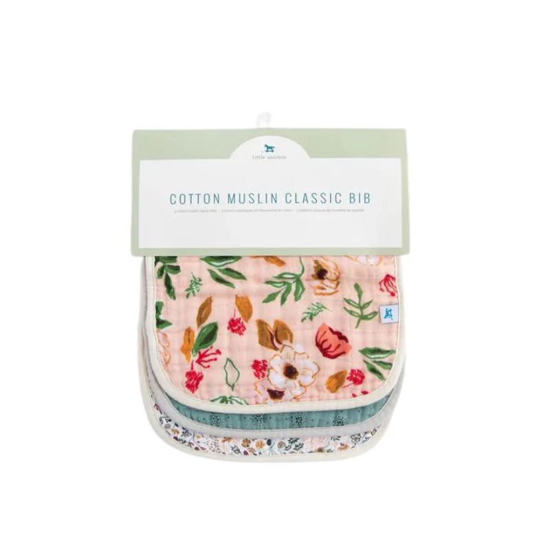 Cotton Muslin Classic Bibs - 3 Pack - Image 134