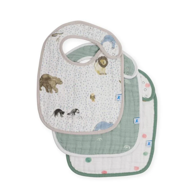 Cotton Muslin Classic Bibs - 3 Pack - Image 161