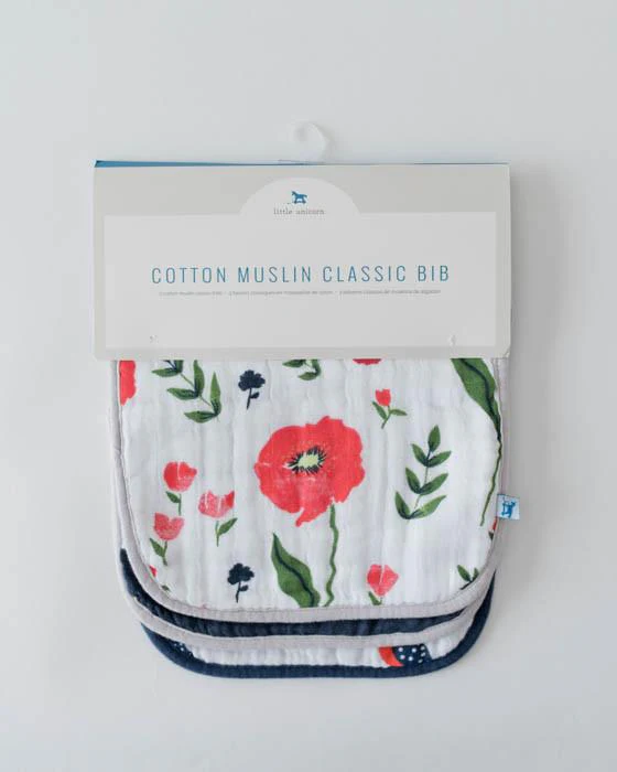 Cotton Muslin Classic Bibs - 3 Pack - Image 69