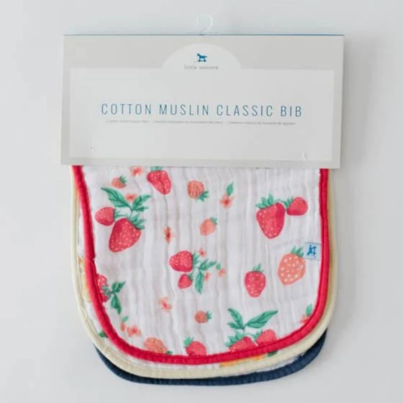 Cotton Muslin Classic Bibs - 3 Pack - Image 90