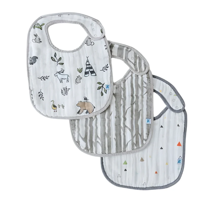 Cotton Muslin Classic Bibs - 3 Pack - Image 93