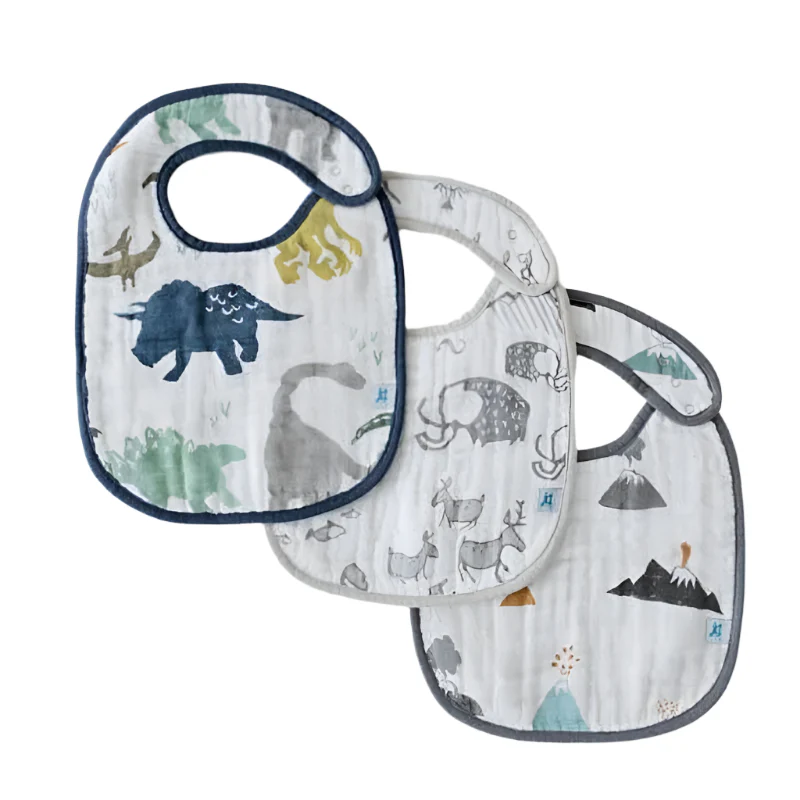 Cotton Muslin Classic Bibs - 3 Pack - Image 97
