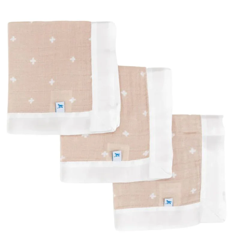 Cotton Muslin Security Blanket 3 Pack - Image 2
