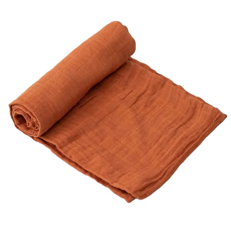 Cotton Muslin Swaddle - Solid Colours - Image 2
