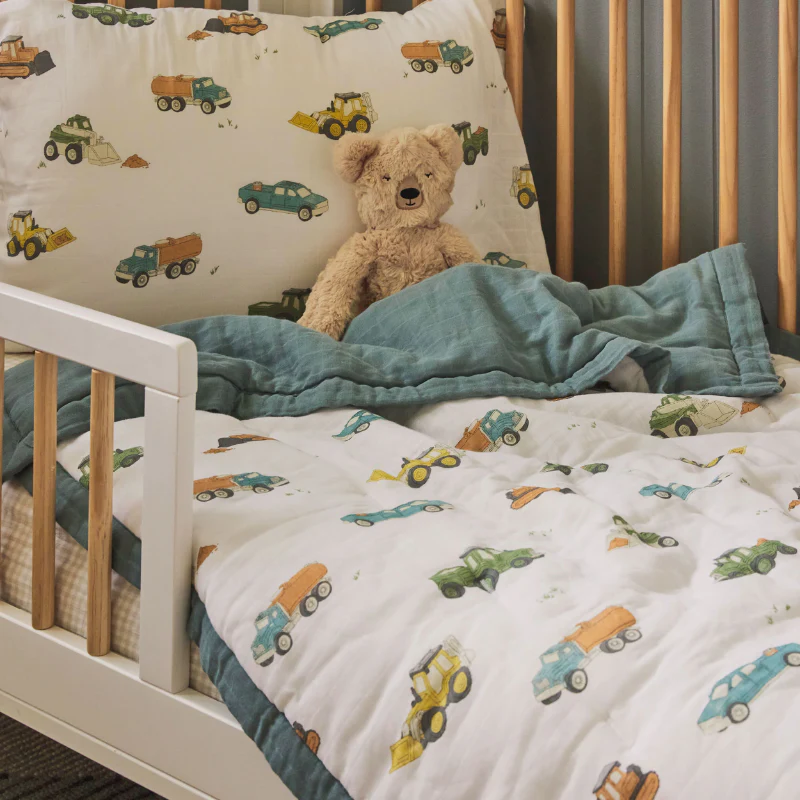 Cotton Muslin Toddler Comforter - Image 32