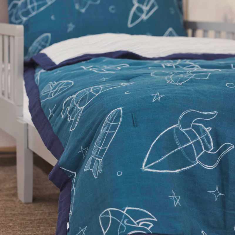 Cotton Muslin Toddler Comforter - Image 37