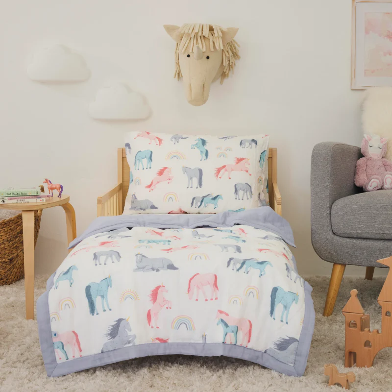 Cotton Muslin Toddler Comforter - Image 53