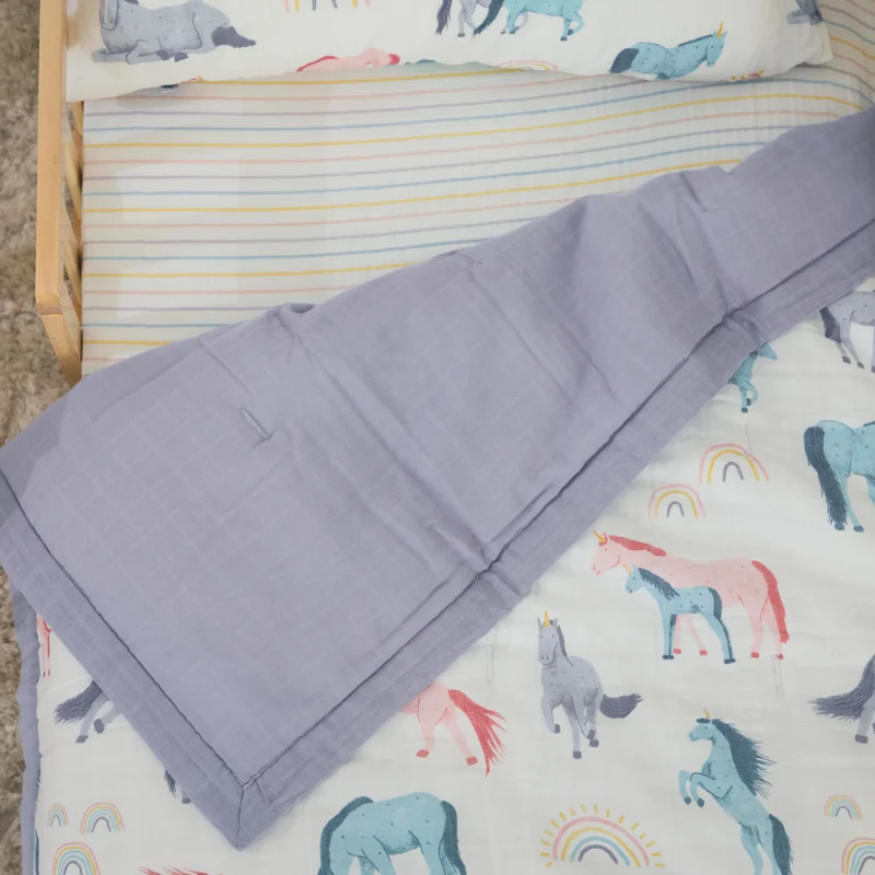 Cotton Muslin Toddler Comforter - Image 56