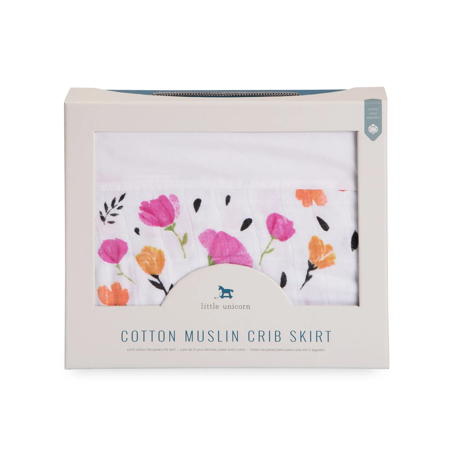 Cotton Muslin Crib Skirt - Image 2