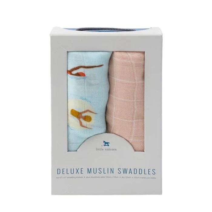 Muslin Deluxe Swaddle - 2 Pack - Image 3