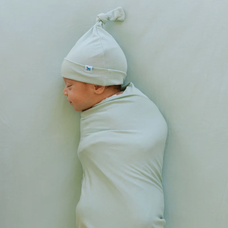 Stretch Knit Swaddle & Hat Set - Image 27