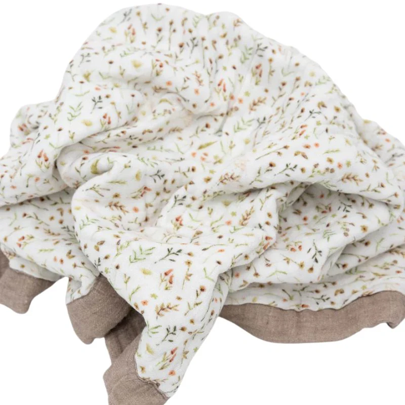 Organic Cotton Muslin Baby Quilt - Image 12