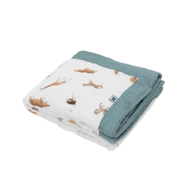 Organic Cotton Muslin Baby Quilt - Image 13