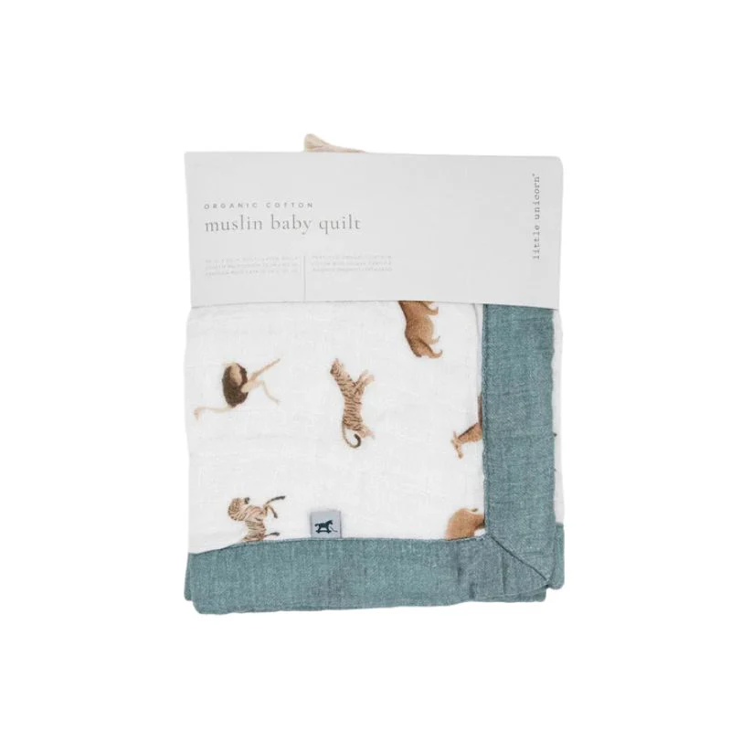 Organic Cotton Muslin Baby Quilt - Image 16