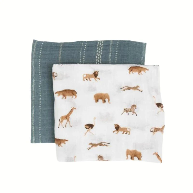 Organic Cotton Muslin Swaddle Blanket - 2 Pack - Image 10