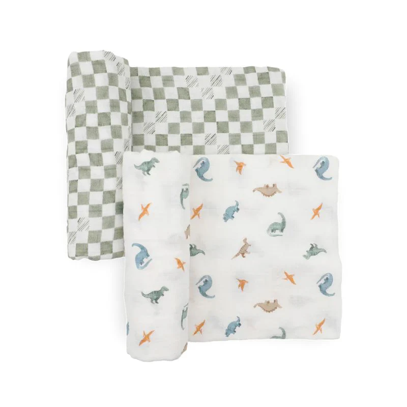 Organic Cotton Muslin Swaddle Blanket - 2 Pack - Image 23
