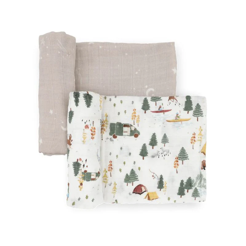 Organic Cotton Muslin Swaddle Blanket - 2 Pack - Image 28