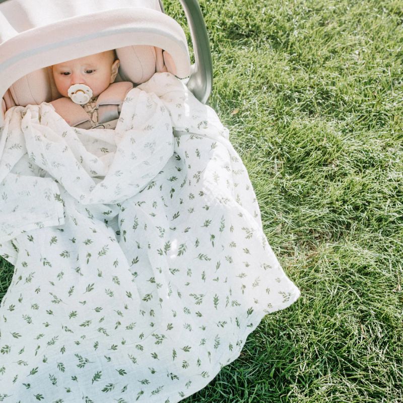 Organic Cotton Muslin Swaddle Blanket - 2 Pack - Image 37