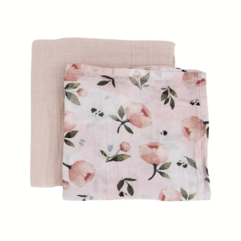 Organic Cotton Muslin Swaddle Blanket - 2 Pack - Image 4