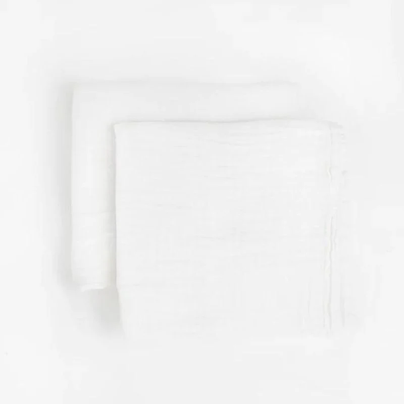 Organic Cotton Muslin Swaddle Blanket - 2 Pack - Image 8