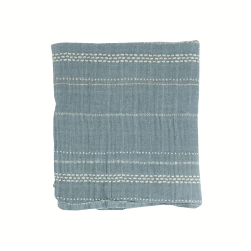 Organic Cotton Muslin Swaddle Blanket - Image 2