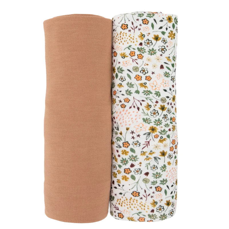 Stretch Knit Swaddle Blanket - 2 Pack - Image 2