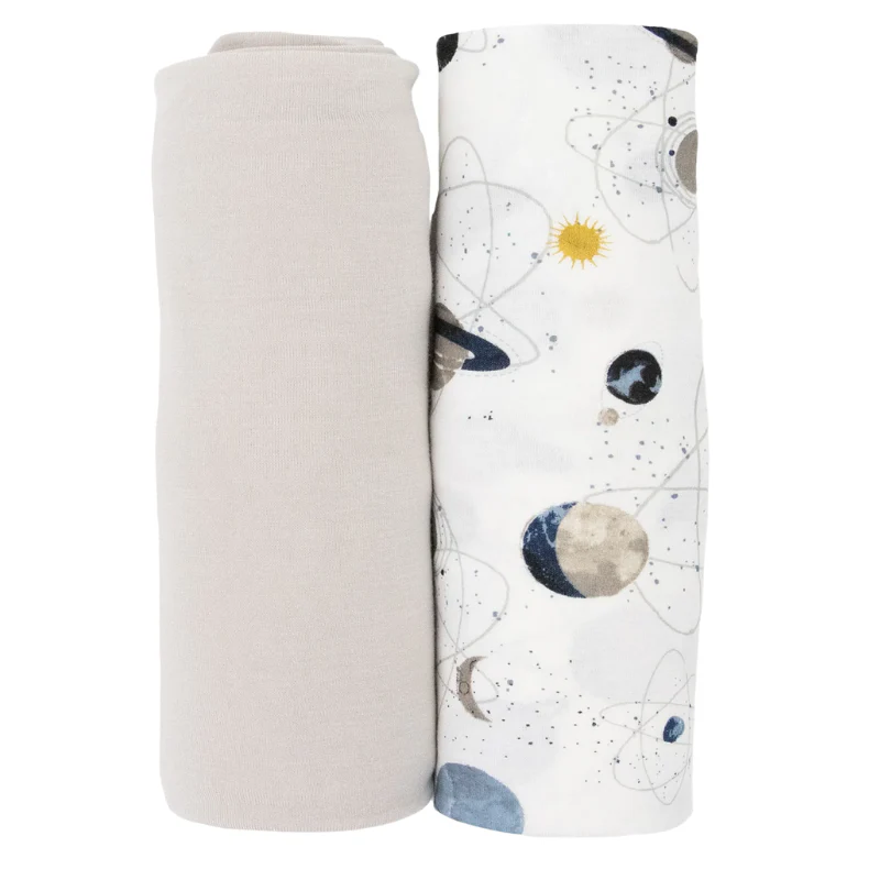 Stretch Knit Swaddle Blanket - 2 Pack - Image 3