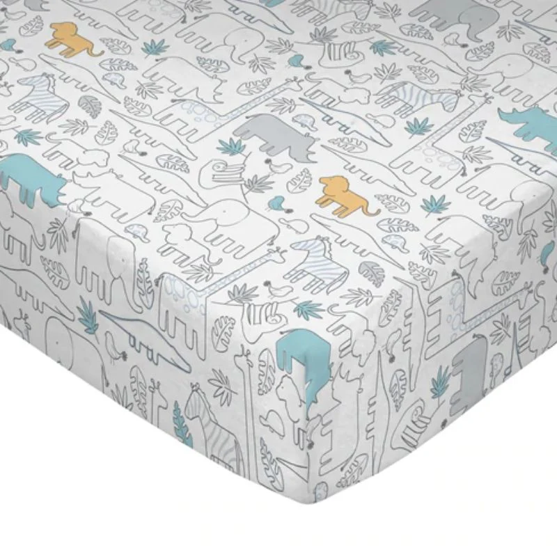 Fitted Cotton Crib Sheet - Image 3