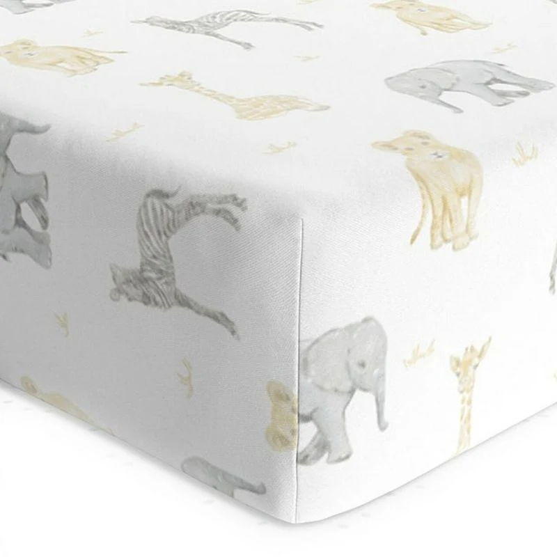 Fitted Cotton Crib Sheet - Image 4