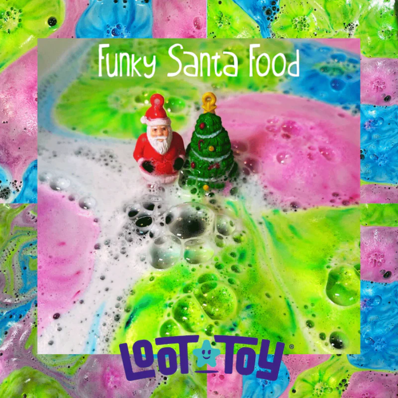 Funky Santa Food Foaming Bath Salts - Image 2
