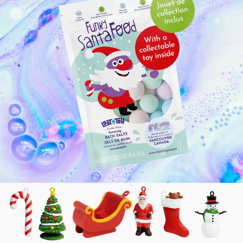 Funky Santa Food Foaming Bath Salts - Image 3