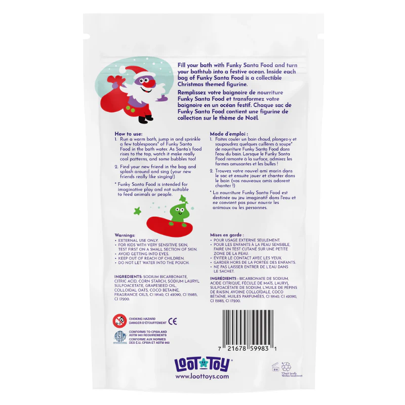 Funky Santa Food Foaming Bath Salts - Image 4