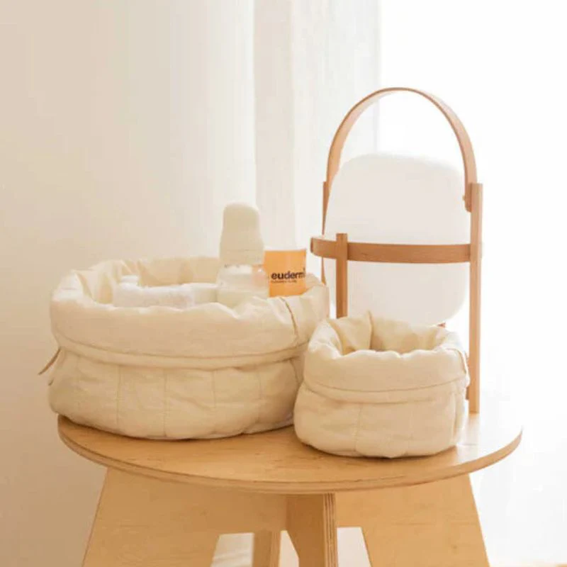 Set of 2 Quilted Baskets - Image 4