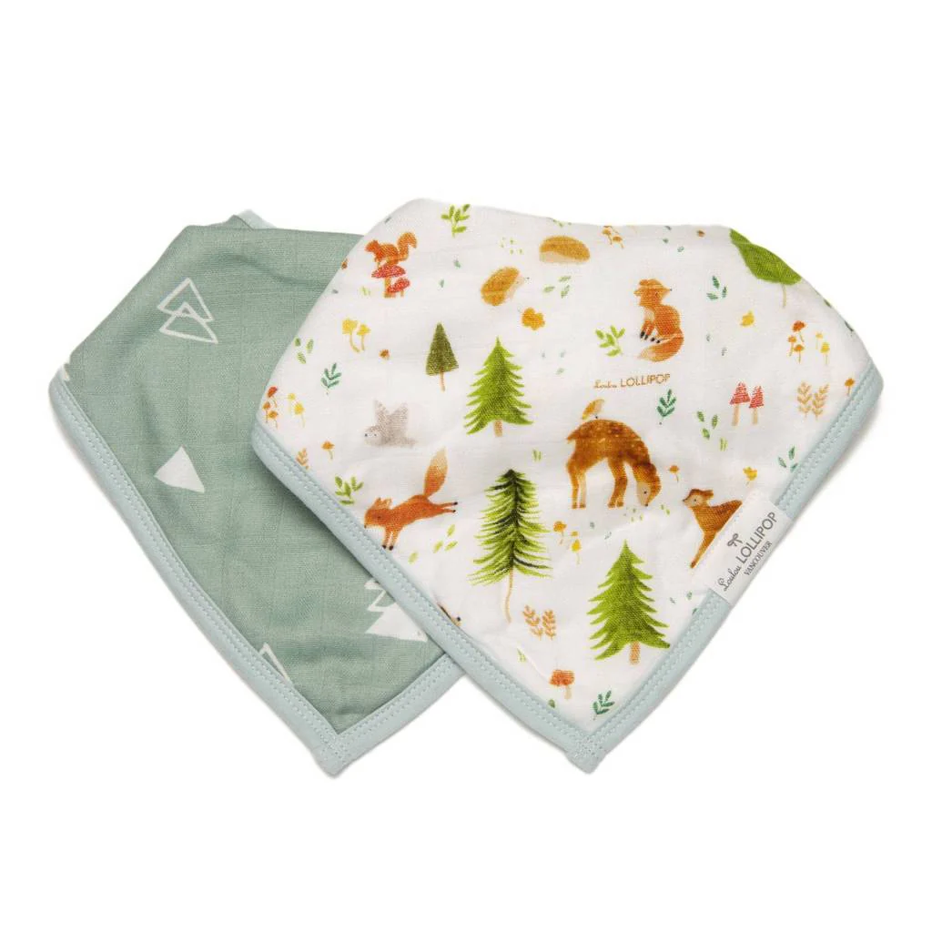Muslin Bandana Bib Set - 2 Pack - Image 4