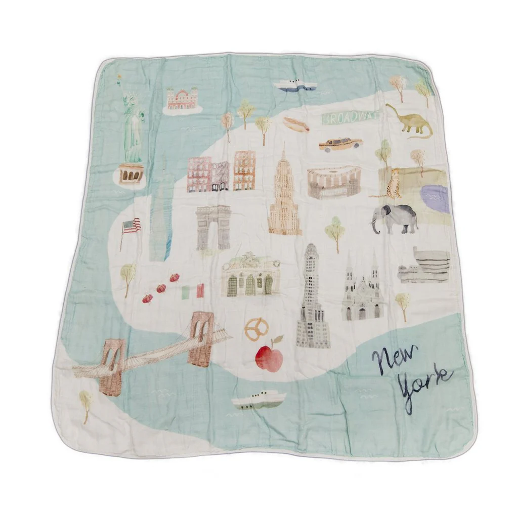Luxe Muslin Quilt - World Cities - Image 3