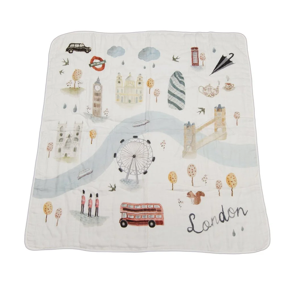 Luxe Muslin Quilt - World Cities - Image 4