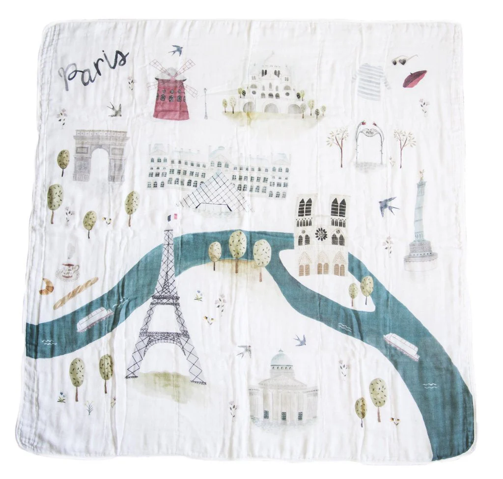 Luxe Muslin Swaddle - World Cities - Image 11