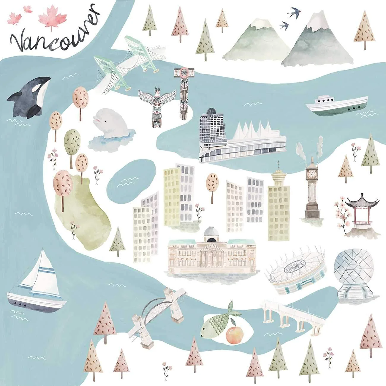 Luxe Muslin Swaddle - World Cities - Image 2