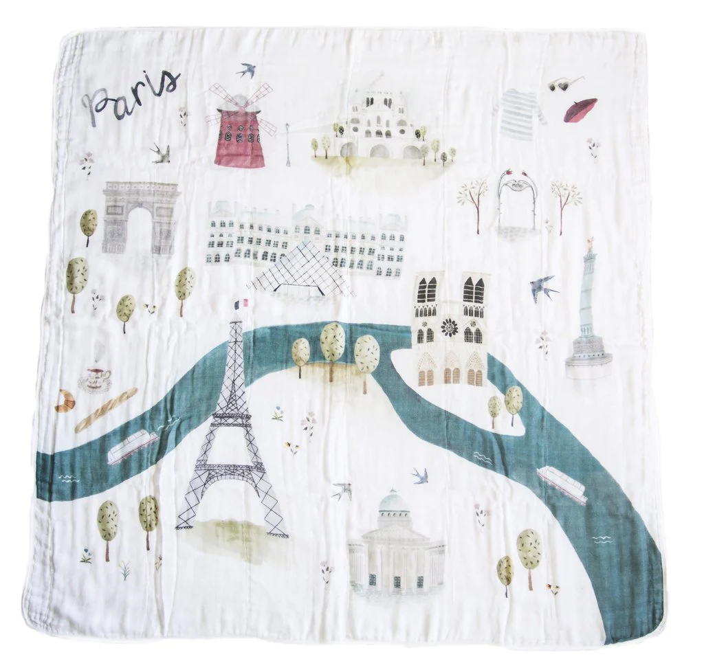Luxe Muslin Swaddle - World Cities - Image 3