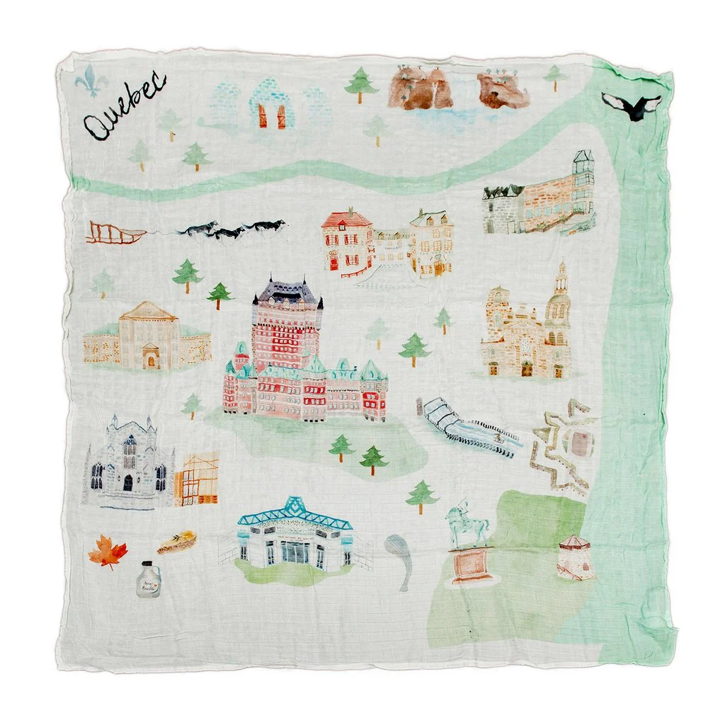 Luxe Muslin Swaddle - World Cities - Image 4