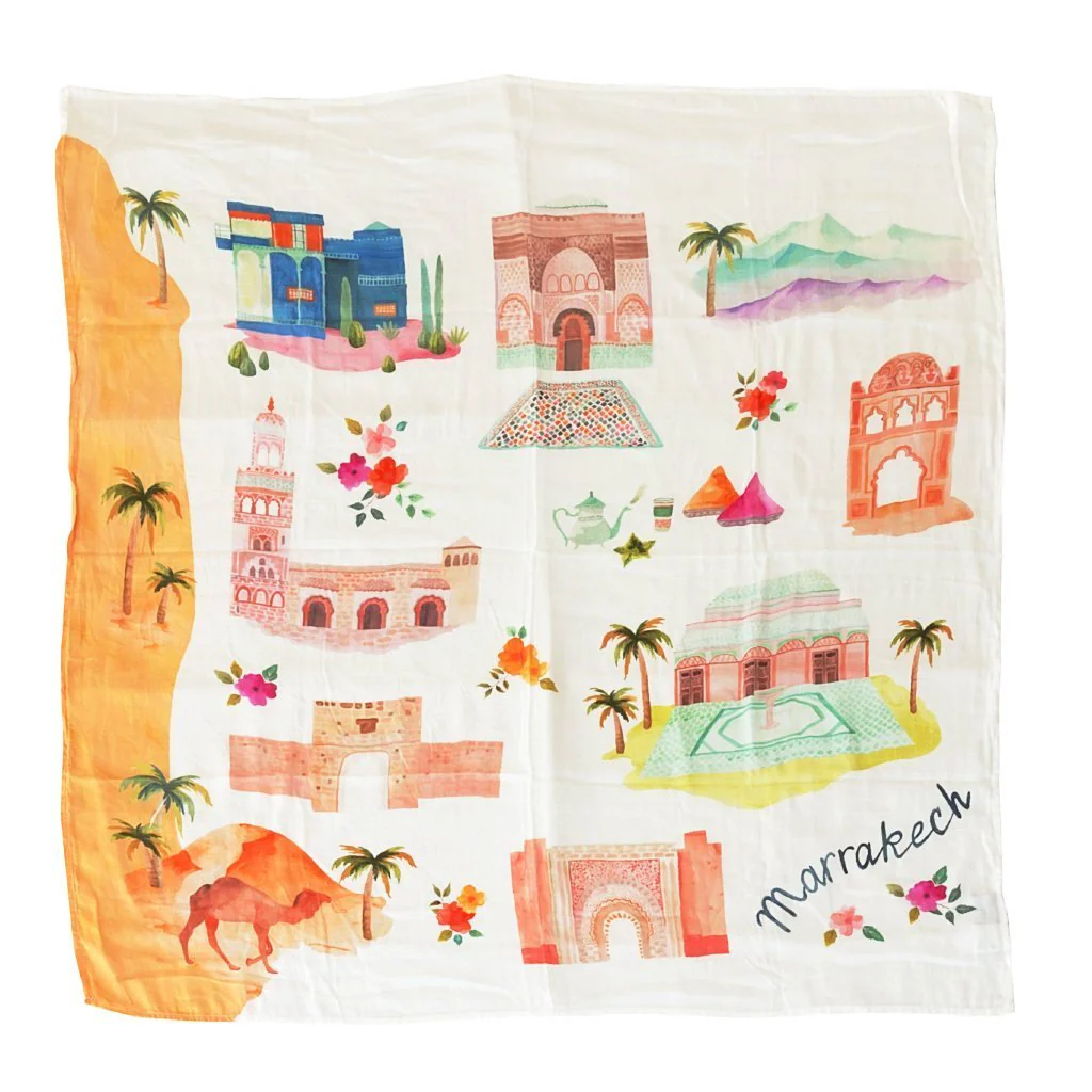 Luxe Muslin Swaddle - World Cities - Image 9
