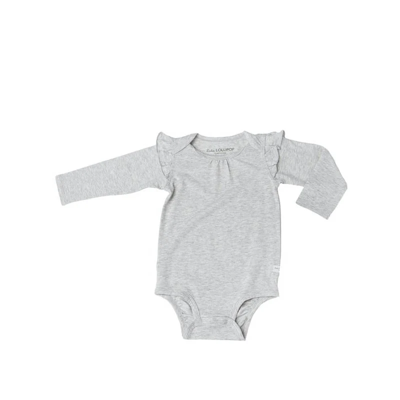 Ruffle Long Sleeve Bodysuit in Tencel - Image 7