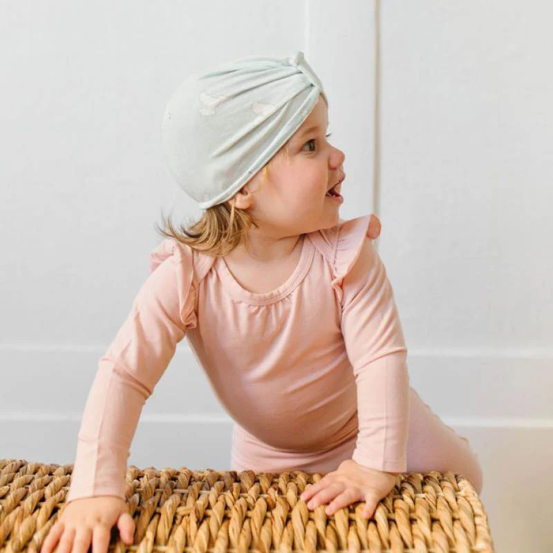 Ruffle Long Sleeve Bodysuit in Tencel - Image 9